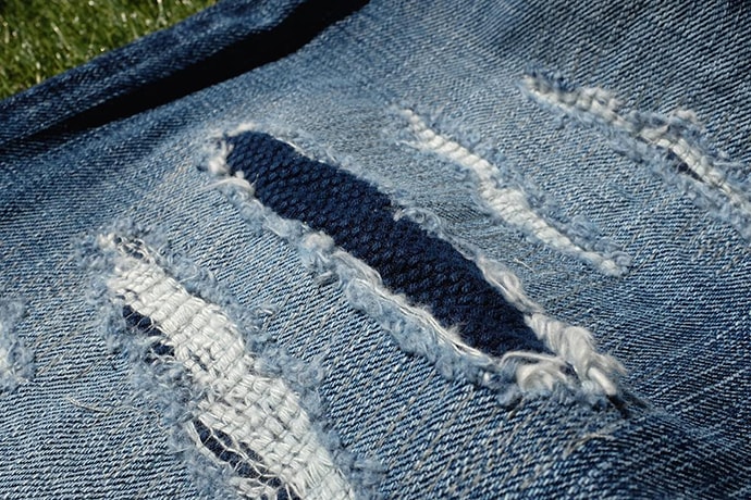 Okayama Denim x Japan Blue 16.5 oz Distressed Selvedge Denim
