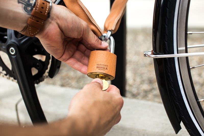 Shinola x Map of Days Leather-Covered Bike Chain