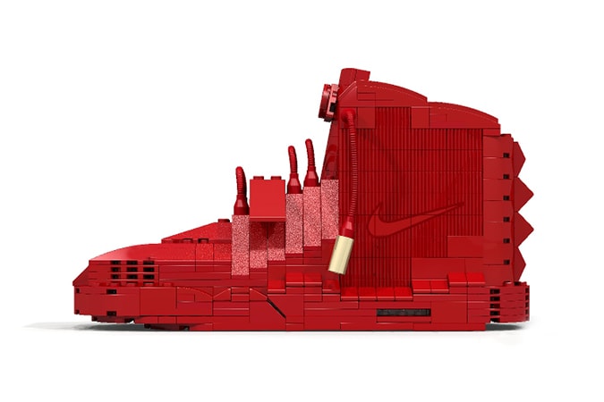 The Nike Air Yeezy 2 "Red October" Sneaker Remade in LEGO