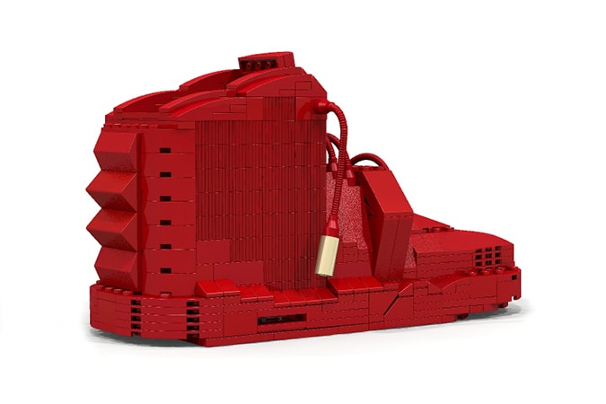 The Nike Air Yeezy 2 "Red October" Sneaker Remade in LEGO