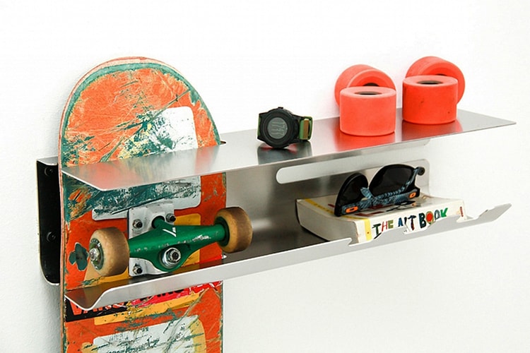 The Wall Ride Shelf Hangs Your Skateboard, Opens Bottles & More