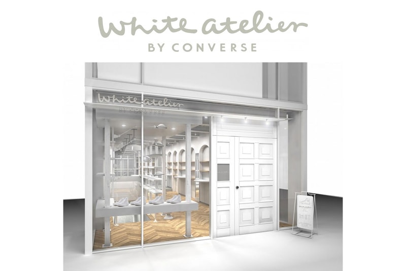 White atelier by CONVERSE Is Complete With a Customization Space