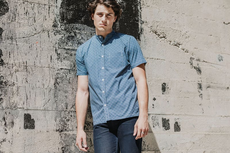 3sixteen Band Collar Short-Sleeve and 3/4 Shirt
