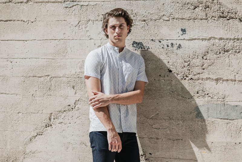 3sixteen Band Collar Short-Sleeve and 3/4 Shirt