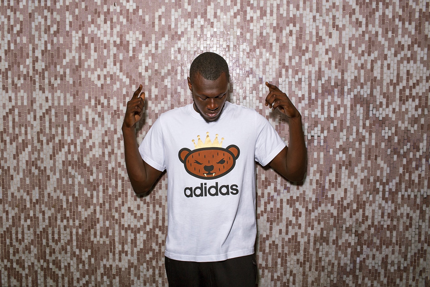 Adidas Originals Bloke Pop T-Shirt in Off-White