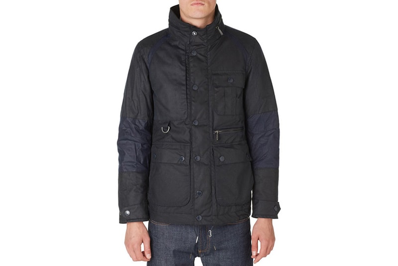 Barbour International Match Quilted Faux Fur Jacket, Grey, 8