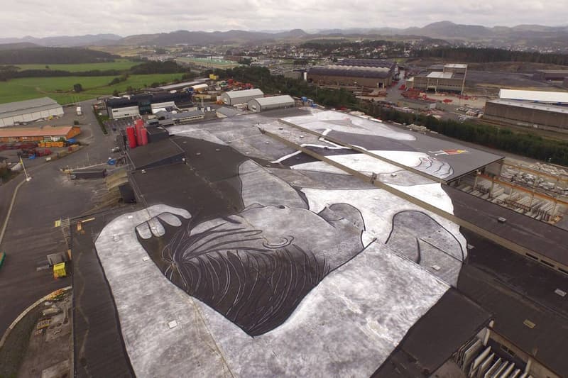 Ella & Pitr Complete the World's Largest Mural in Norway