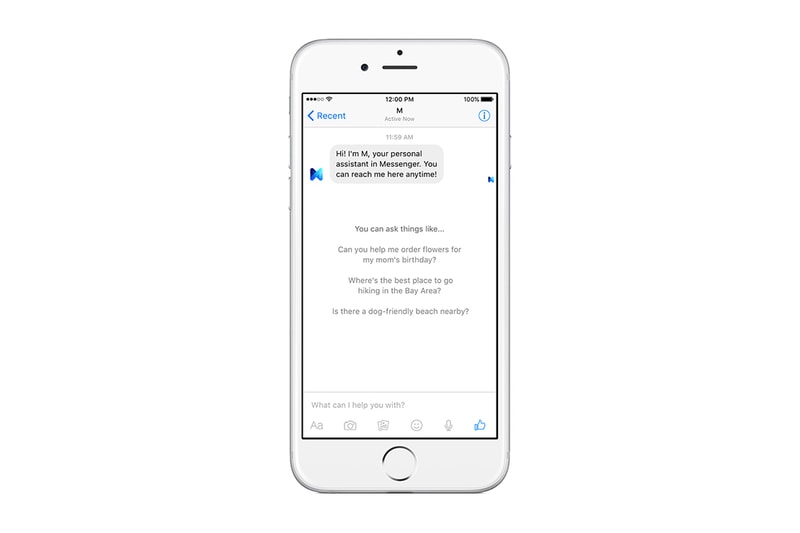 Facebook Messenger Personal Virtual Assistant M Siri Cortana