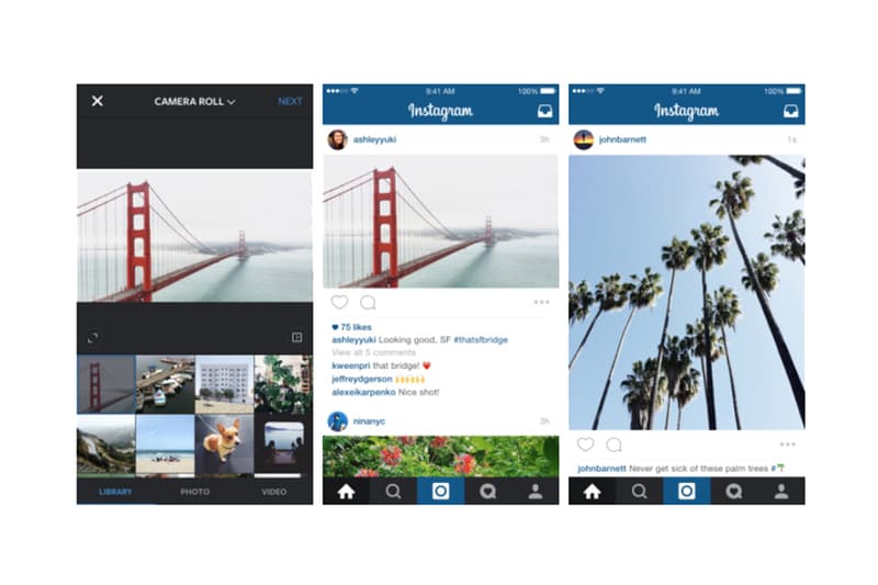 Instagram Landscape Portrait Support