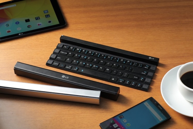 LG Unveils the World's First Solid Rollable Wireless Keyboard