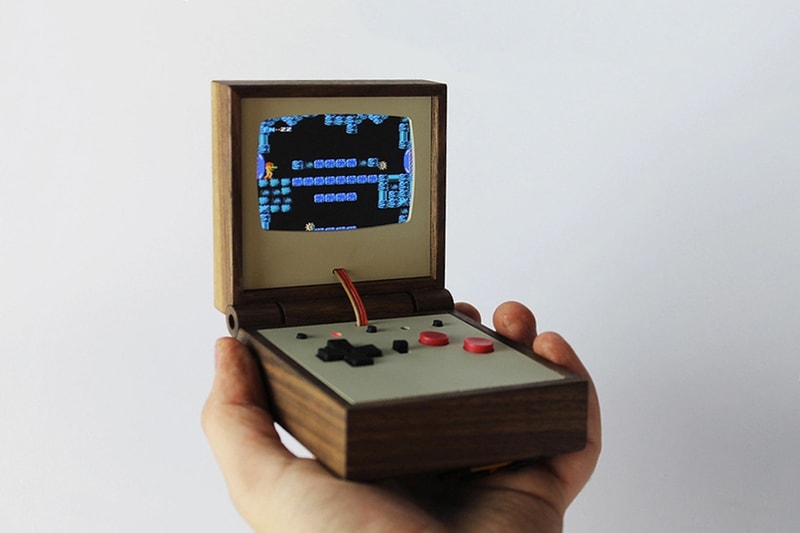Love Hulten Wooden Retro Game Boy Emulator Portable Arcade