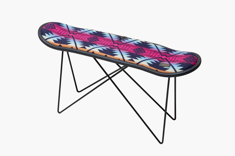 MADE BY SEVEN-Reuse- x Pendleton Skate Deck Stools 