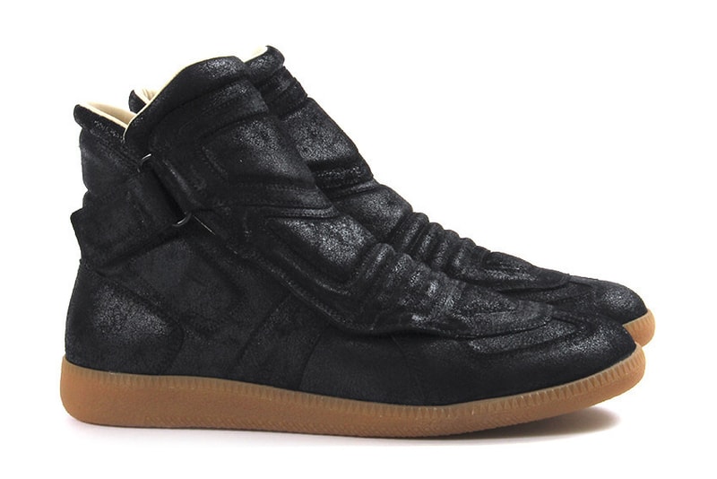 Maison Margiela Single Strap Suede High-Top Sneaker