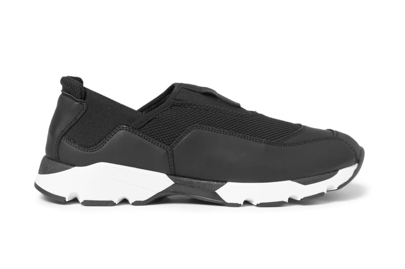 Marni Rubberized-Leather Neoprene Sneaker