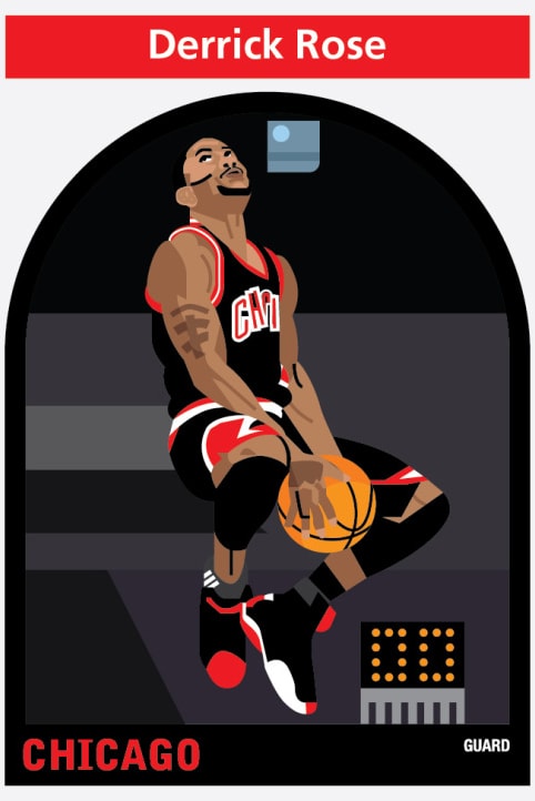 NBA Player Illustrations by Matthew Hollister