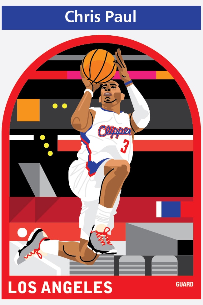 NBA Player Illustrations by Matthew Hollister