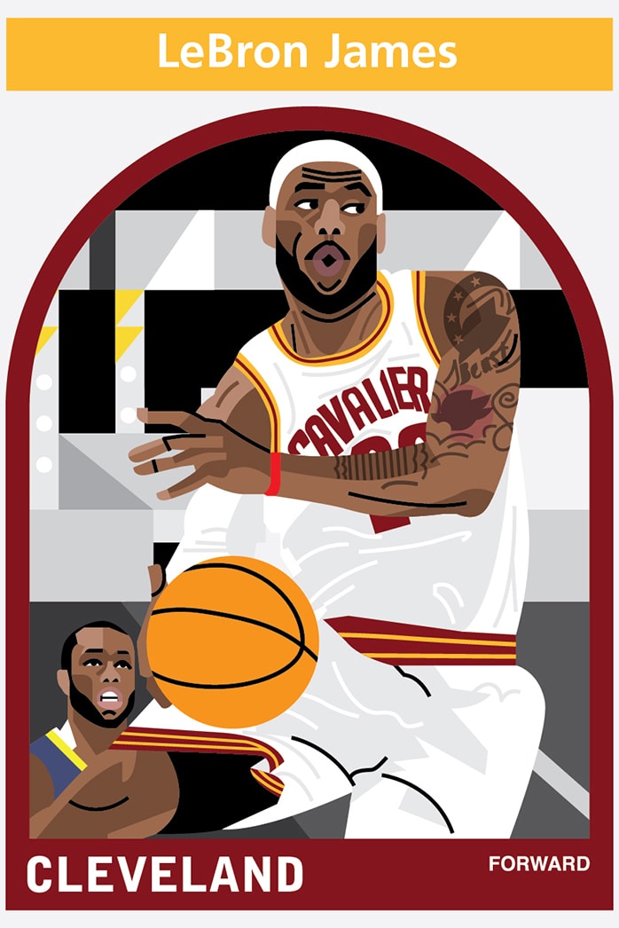 NBA Player Illustrations by Matthew Hollister