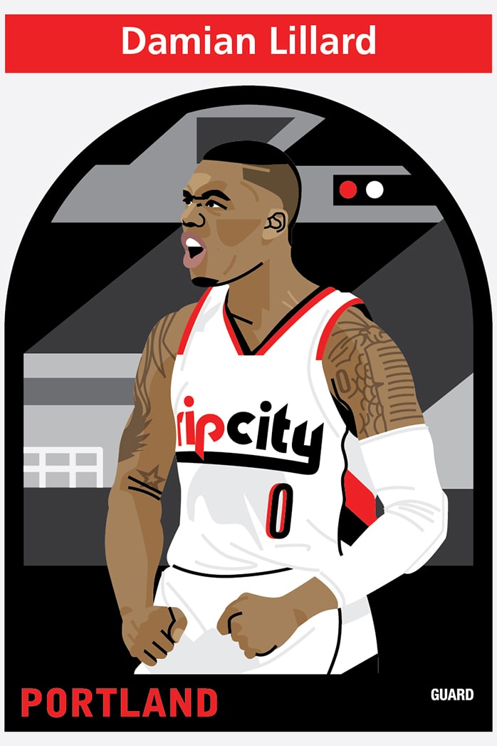 NBA Player Illustrations by Matthew Hollister