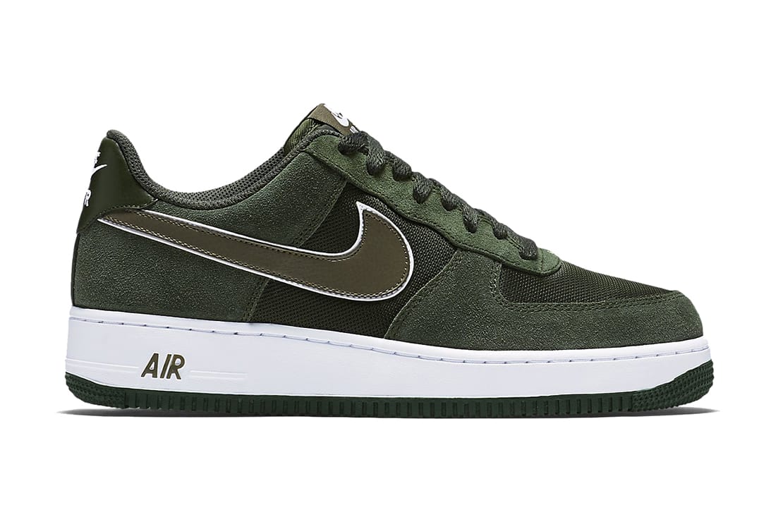 hunter green air force ones
