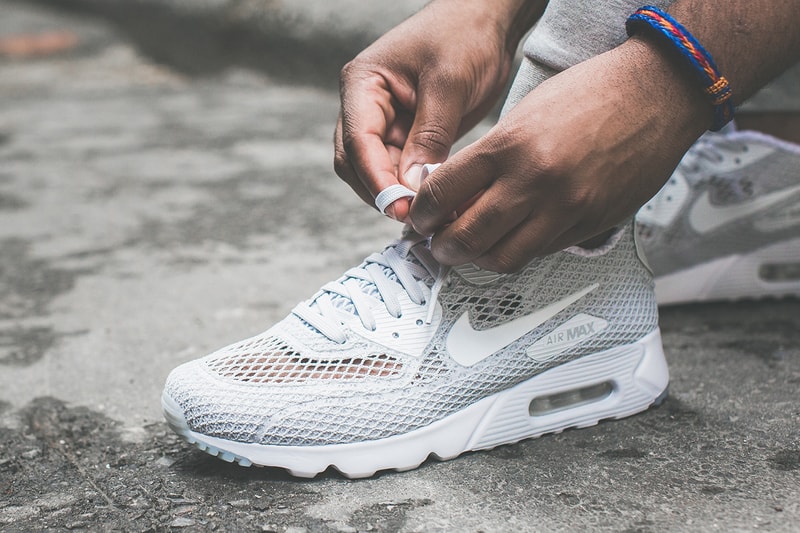 Nike Air Max 90 Ultra Breeze Plus QS "Pure Platinum" and "Black"