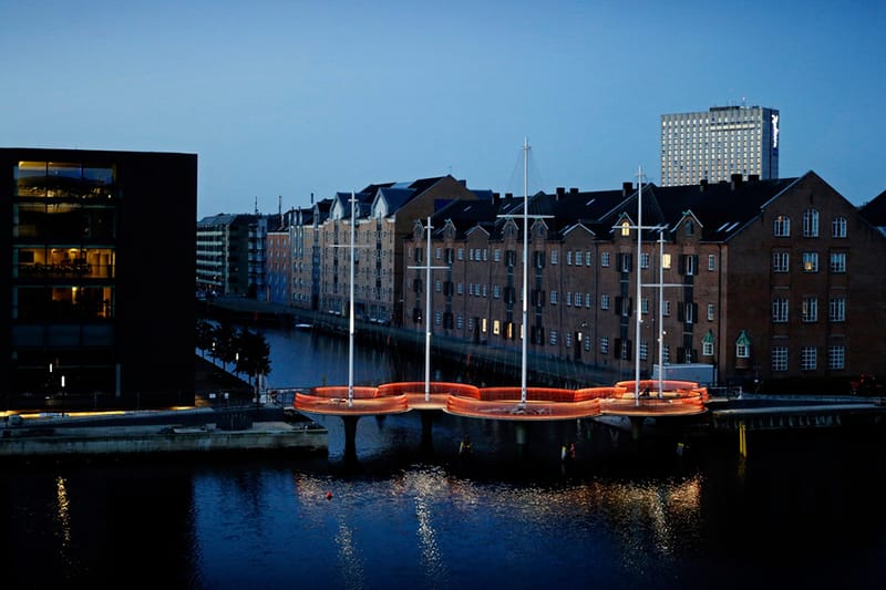 Olafur Eliasson's Cirkelbroen Installation Opens in Copenhagen