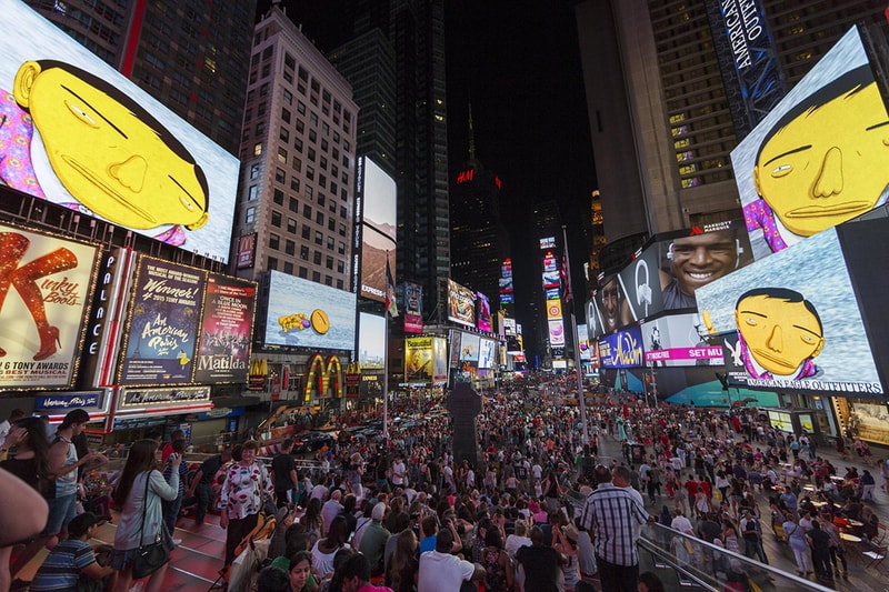 Os Gemeos "Parallel Connection" in Times Square