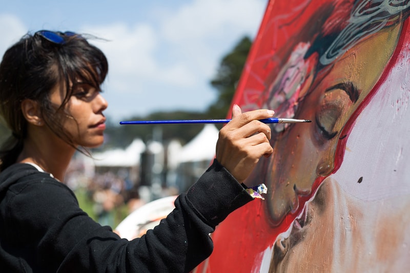 Outside Lands Festival Live Artwork by Kamea Hadar, Tatiana Suarez, Apex, Sam Flores, Lolo YS, Kristin Farr, Greg Mike and More