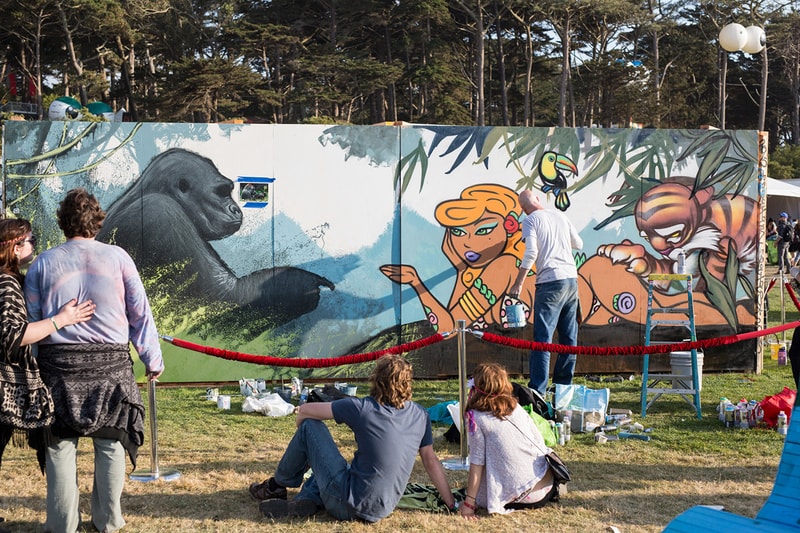 Outside Lands Festival Live Artwork by Kamea Hadar, Tatiana Suarez, Apex, Sam Flores, Lolo YS, Kristin Farr, Greg Mike and More