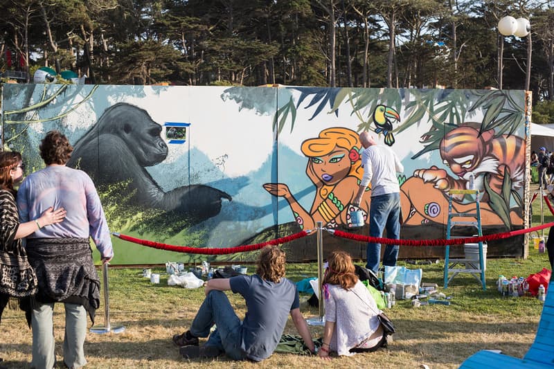 Outside Lands Festival Live Artwork by Kamea Hadar, Tatiana Suarez, Apex, Sam Flores, Lolo YS, Kristin Farr, Greg Mike and More