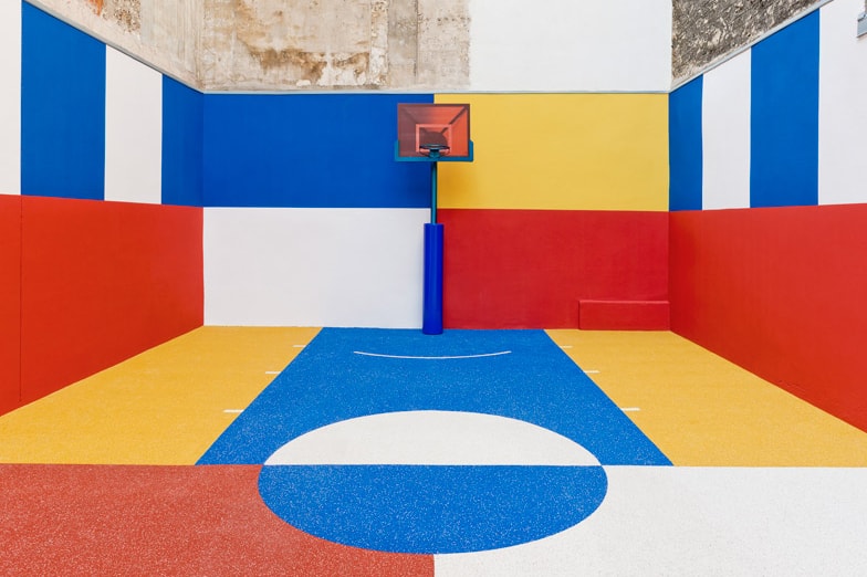 Pigalle Creates a Colorful Basketball Court Between Paris Apartments