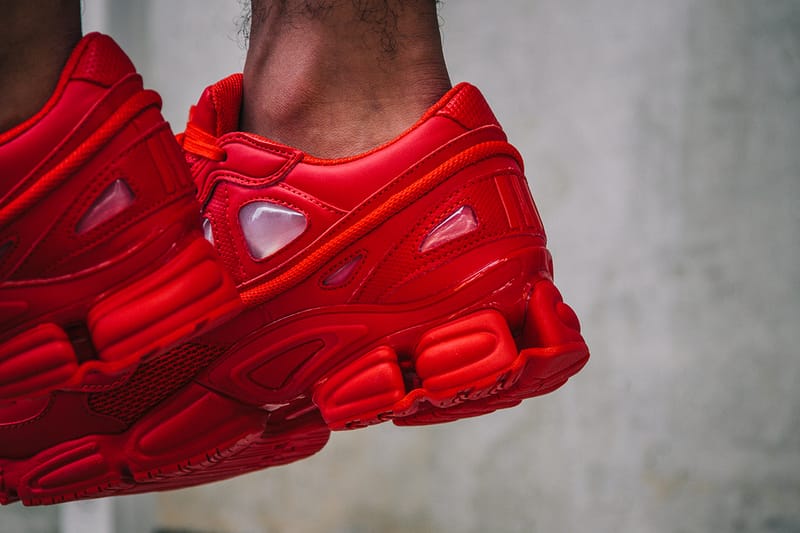 red raf simons sneakers