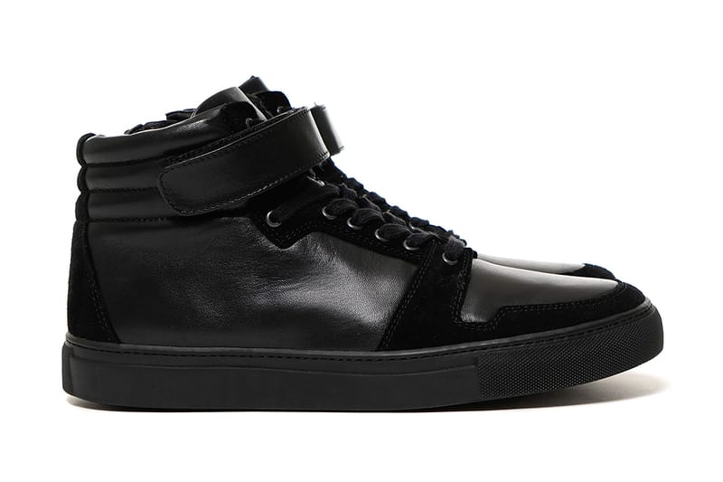 SOPHNET. 2015 Fall/Winter Velcro Strap High-Top Zip-Up Leather Sneaker