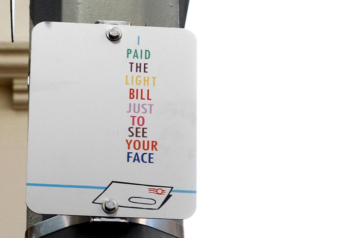 Stephen "ESPO" Powers Installs Striking, Hand-Painted Signs Across New York City