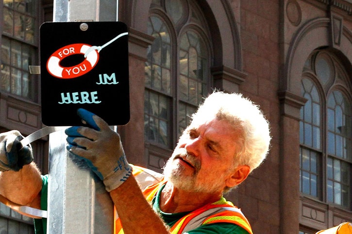 Stephen "ESPO" Powers Installs Striking, Hand-Painted Signs Across New York City