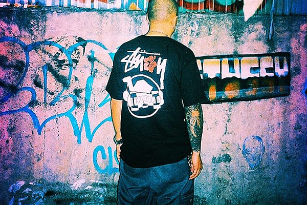 Stussy x SHOWROOM "Skate Man" T-Shirt