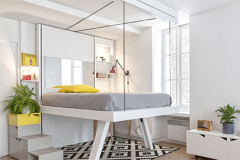 The Space-Saving BedUp That Lowers From the Ceiling