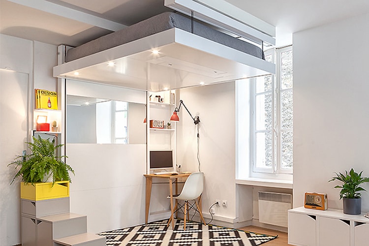 The Space-Saving BedUp That Lowers From the Ceiling