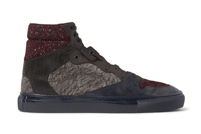 Balenciaga High-Top Luxury Leather Sneakers