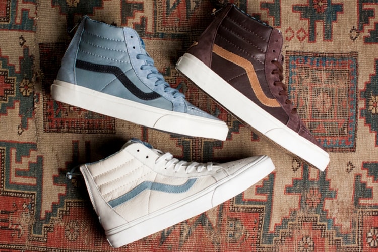 Vans Leather Nubuck Sk8-Hi Zip CA