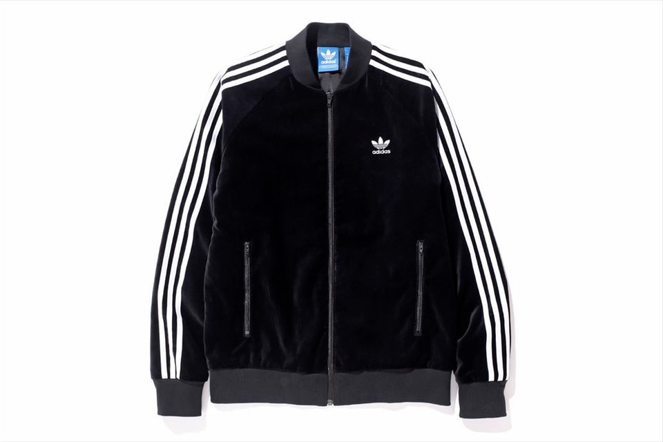 Adidas men's superstar velour track top Clearance