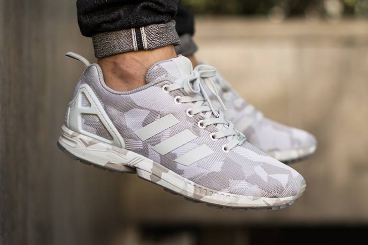 Significance dress up type adidas Originals ZX Flux Vintage White Clear Grey Camo | Hypebeast