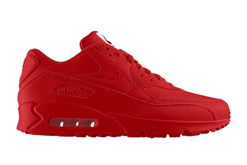 NIKEiD All-Red Air Max Sneakers | HYPEBEAST