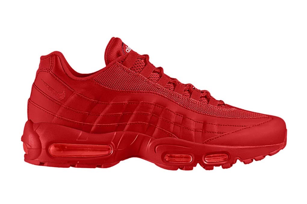 NIKEiD All-Red Air Max Sneakers | HYPEBEAST