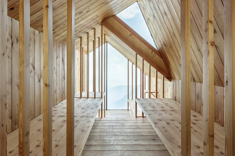 alpine shelter ofis slovenia mountain extreme weather