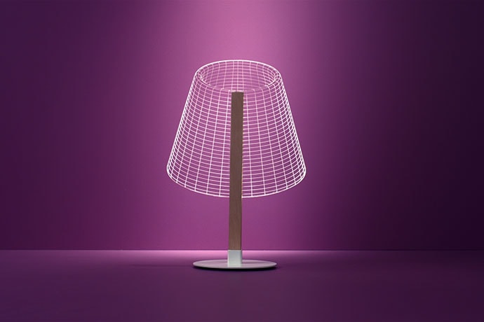 Bulbing 2D and 3D Acrylic Lamps by Studio Cheha