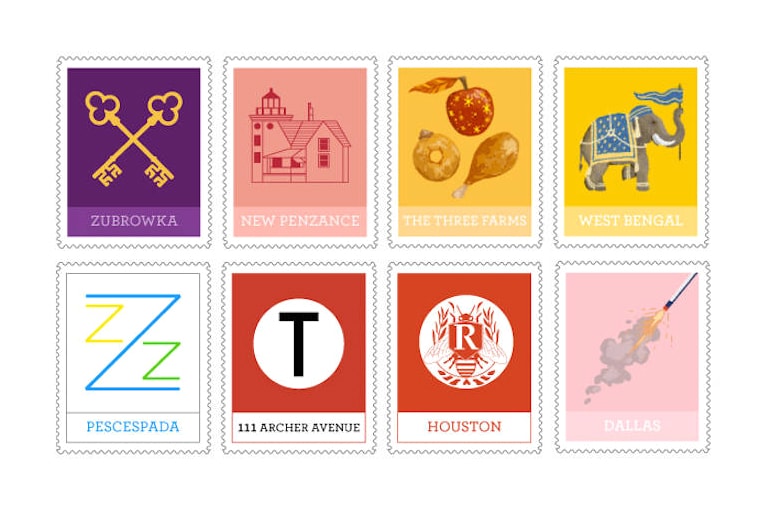 Check out These Postcards and Stamps of Wes Anderson's Films