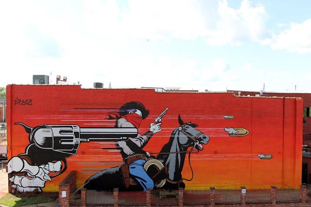 D*Face Completes a New "Bad Lands" Mural in Arkansas