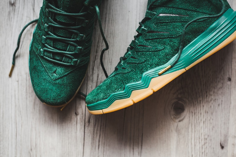 Jordan CP9 Friends Family Green Suede Sneaker