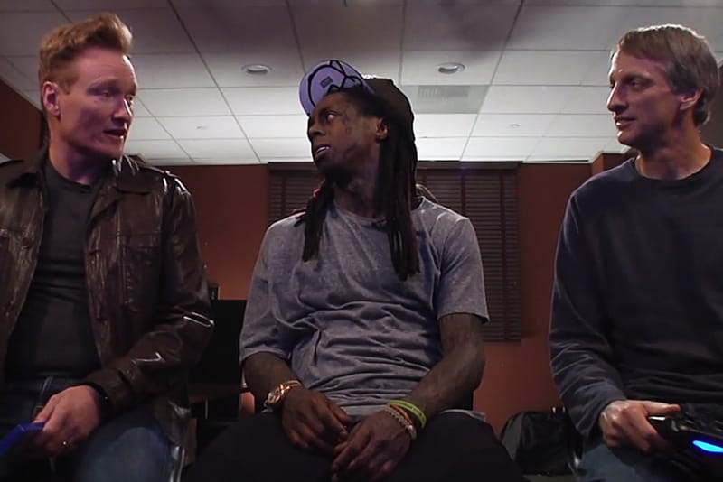 Lil Wayne Plays 'Tony Hawk's Pro Skater 5' With Conan O'Brien and Tony Hawk