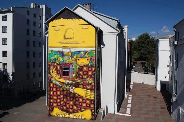 Os Gemeos Mural for Vulica Brasil Festival 